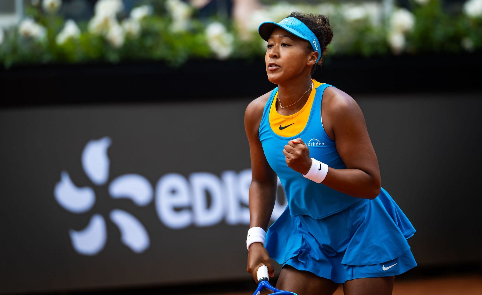 Naomi Osaka at the 2025 Italian Open. Image: Getty